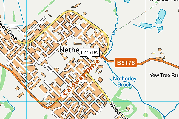 L27 7DA map - OS VectorMap District (Ordnance Survey) L27 7DA map - OS VectorMap District (Ordnance Survey)