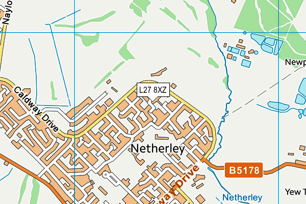 L27 8XZ map - OS VectorMap District (Ordnance Survey) L27 8XZ map - OS VectorMap District (Ordnance Survey)