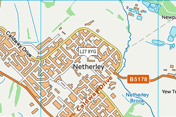 L27 8YG map - OS VectorMap District (Ordnance Survey) L27 8YG map - OS VectorMap District (Ordnance Survey)