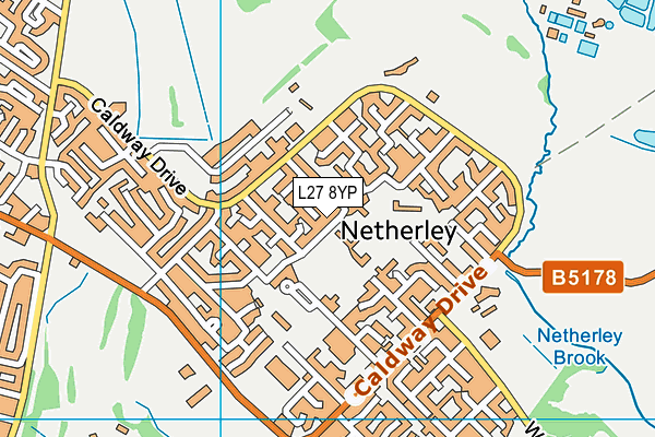 L27 8YP map - OS VectorMap District (Ordnance Survey) L27 8YP map - OS VectorMap District (Ordnance Survey)