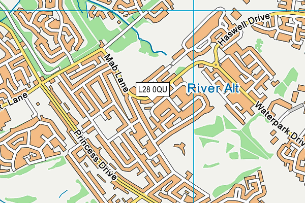 L28 0QU map - OS VectorMap District (Ordnance Survey) L28 0QU map - OS VectorMap District (Ordnance Survey)