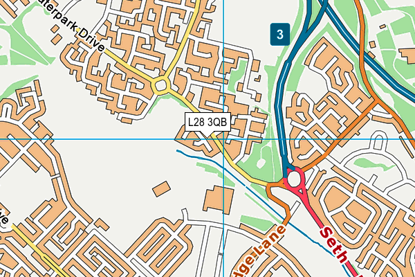 L28 3QB map - OS VectorMap District (Ordnance Survey)