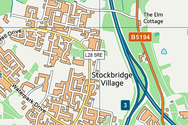 L28 5RE map - OS VectorMap District (Ordnance Survey) L28 5RE map - OS VectorMap District (Ordnance Survey)
