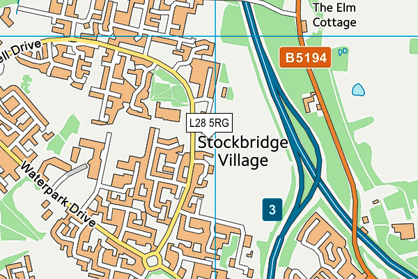 L28 5RG map - OS VectorMap District (Ordnance Survey) L28 5RG map - OS VectorMap District (Ordnance Survey)