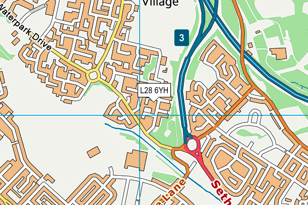 L28 6YH map - OS VectorMap District (Ordnance Survey)