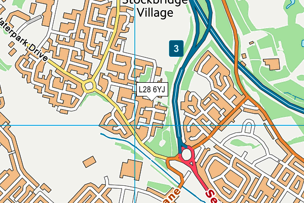 L28 6YJ map - OS VectorMap District (Ordnance Survey) L28 6YJ map - OS VectorMap District (Ordnance Survey)