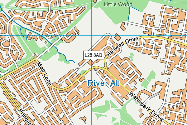 L28 8AQ map - OS VectorMap District (Ordnance Survey) L28 8AQ map - OS VectorMap District (Ordnance Survey)