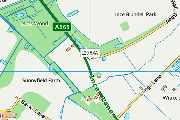 L29 5XA map - OS VectorMap District (Ordnance Survey) L29 5XA map - OS VectorMap District (Ordnance Survey)