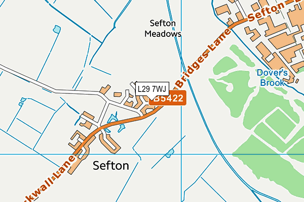 L29 7WJ map - OS VectorMap District (Ordnance Survey) L29 7WJ map - OS VectorMap District (Ordnance Survey)