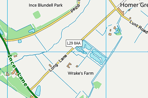 L29 8AA map - OS VectorMap District (Ordnance Survey) L29 8AA map - OS VectorMap District (Ordnance Survey)