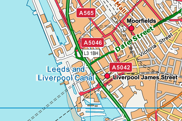 L3 1BH map - OS VectorMap District (Ordnance Survey)