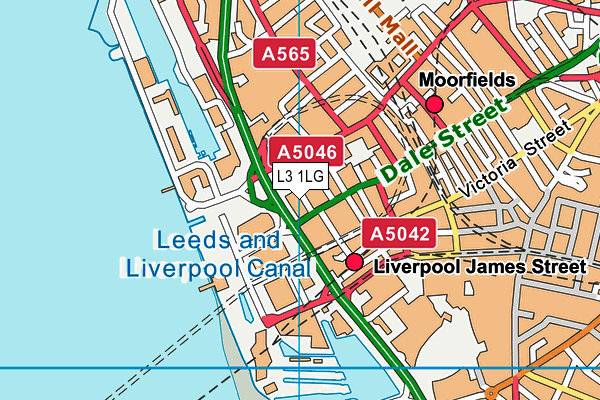 L3 1LG map - OS VectorMap District (Ordnance Survey) L3 1LG map - OS VectorMap District (Ordnance Survey)