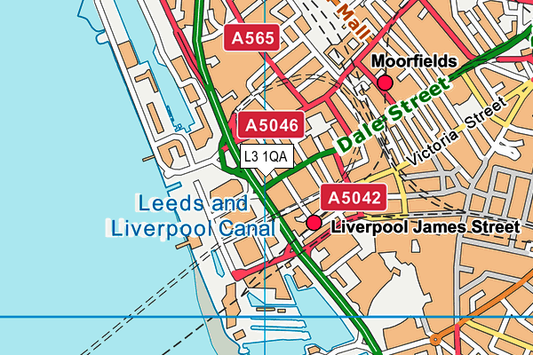 L3 1QA map - OS VectorMap District (Ordnance Survey) L3 1QA map - OS VectorMap District (Ordnance Survey)