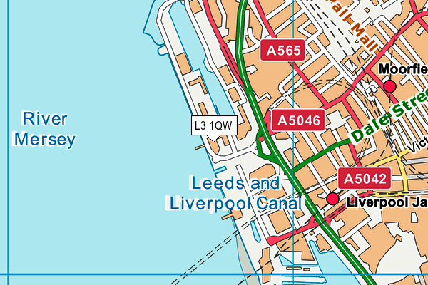 L3 1QW map - OS VectorMap District (Ordnance Survey) L3 1QW map - OS VectorMap District (Ordnance Survey)