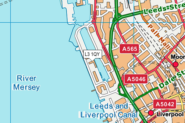 L3 1QY map - OS VectorMap District (Ordnance Survey) L3 1QY map - OS VectorMap District (Ordnance Survey)