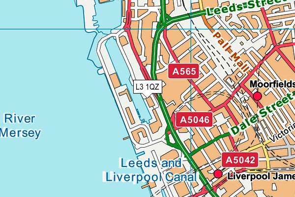 L3 1QZ map - OS VectorMap District (Ordnance Survey)