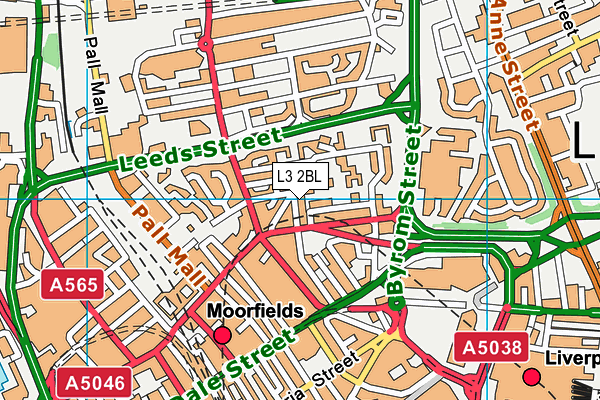 L3 2BL map - OS VectorMap District (Ordnance Survey) L3 2BL map - OS VectorMap District (Ordnance Survey)