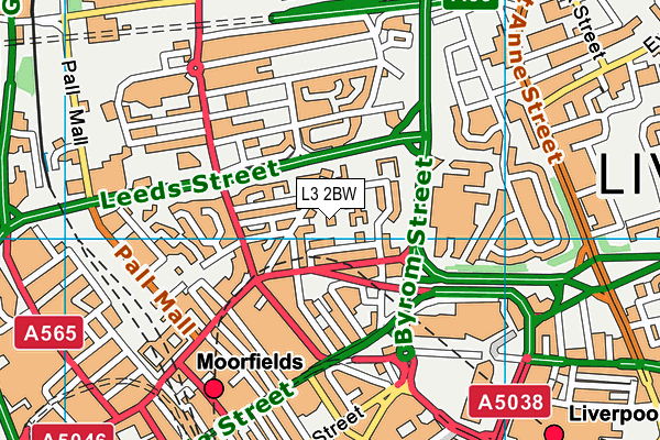 L3 2BW map - OS VectorMap District (Ordnance Survey) L3 2BW map - OS VectorMap District (Ordnance Survey)