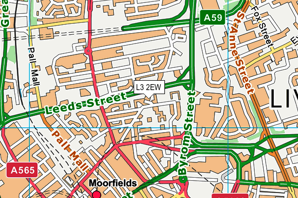 L3 2EW map - OS VectorMap District (Ordnance Survey) L3 2EW map - OS VectorMap District (Ordnance Survey)