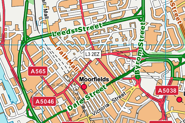 L3 2EZ map - OS VectorMap District (Ordnance Survey)