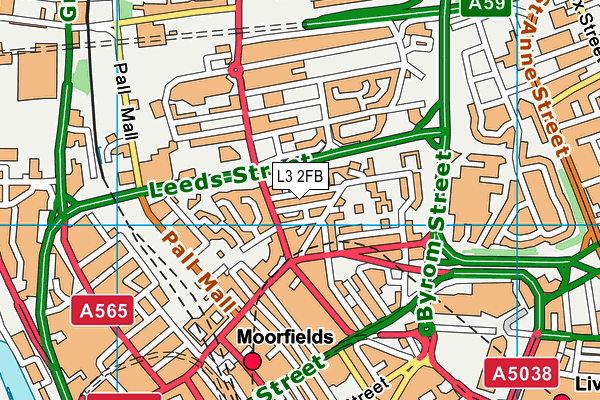 L3 2FB map - OS VectorMap District (Ordnance Survey) L3 2FB map - OS VectorMap District (Ordnance Survey)