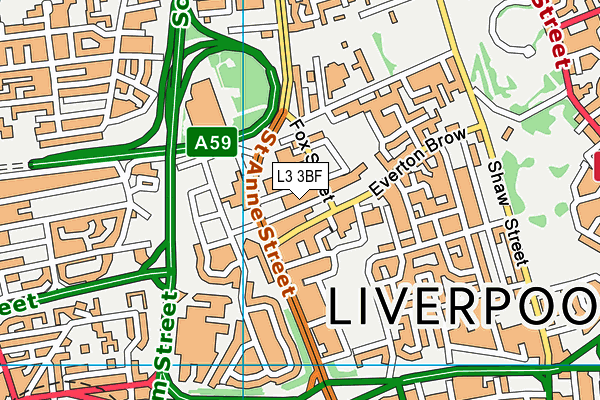 L3 3BF map - OS VectorMap District (Ordnance Survey) L3 3BF map - OS VectorMap District (Ordnance Survey)