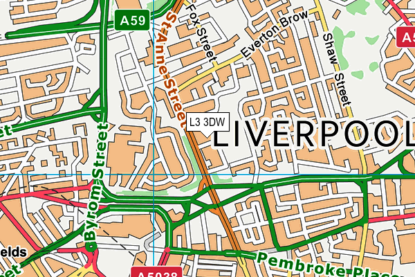 L3 3DW map - OS VectorMap District (Ordnance Survey) L3 3DW map - OS VectorMap District (Ordnance Survey)