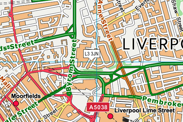 L3 3JN map - OS VectorMap District (Ordnance Survey) L3 3JN map - OS VectorMap District (Ordnance Survey)