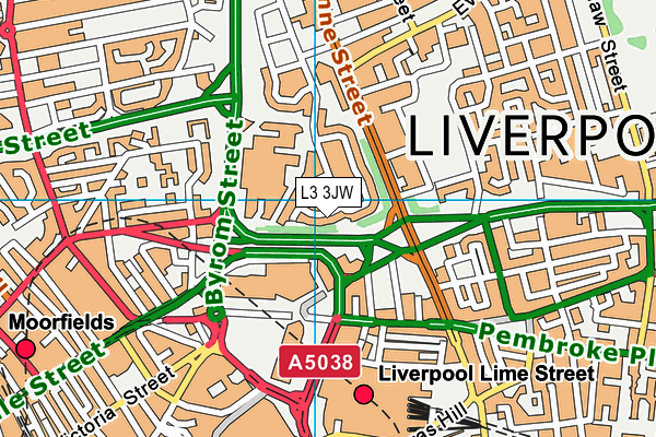 L3 3JW map - OS VectorMap District (Ordnance Survey) L3 3JW map - OS VectorMap District (Ordnance Survey)