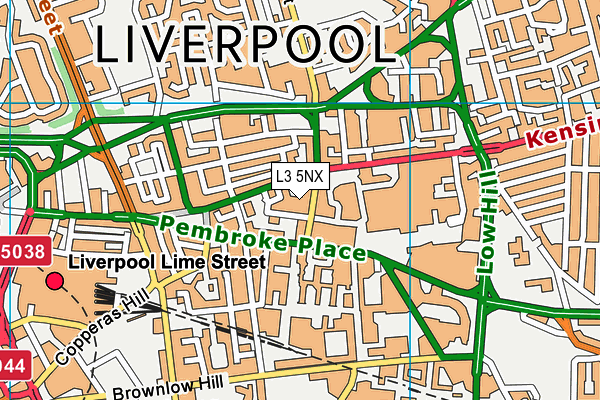 L3 5NX map - OS VectorMap District (Ordnance Survey)