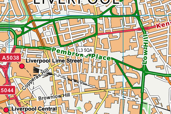 L3 5QA map - OS VectorMap District (Ordnance Survey) L3 5QA map - OS VectorMap District (Ordnance Survey)