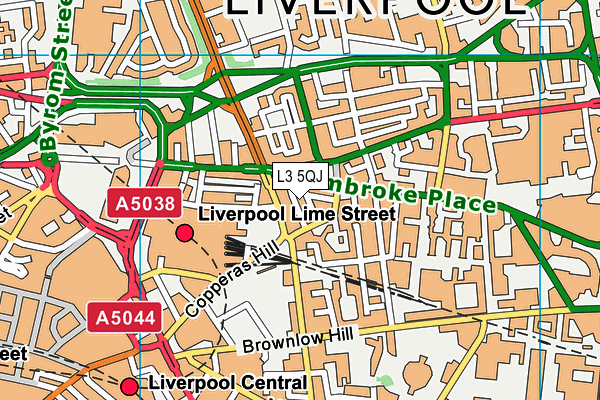 L3 5QJ map - OS VectorMap District (Ordnance Survey) L3 5QJ map - OS VectorMap District (Ordnance Survey)
