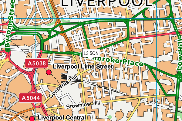 L3 5QN map - OS VectorMap District (Ordnance Survey) L3 5QN map - OS VectorMap District (Ordnance Survey)