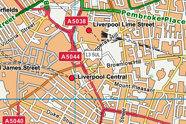 L3 5UL map - OS VectorMap District (Ordnance Survey) L3 5UL map - OS VectorMap District (Ordnance Survey)