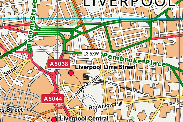 L3 5XW map - OS VectorMap District (Ordnance Survey) L3 5XW map - OS VectorMap District (Ordnance Survey)