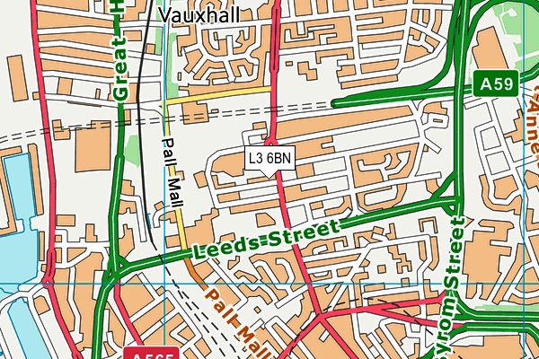 L3 6BN map - OS VectorMap District (Ordnance Survey) L3 6BN map - OS VectorMap District (Ordnance Survey)