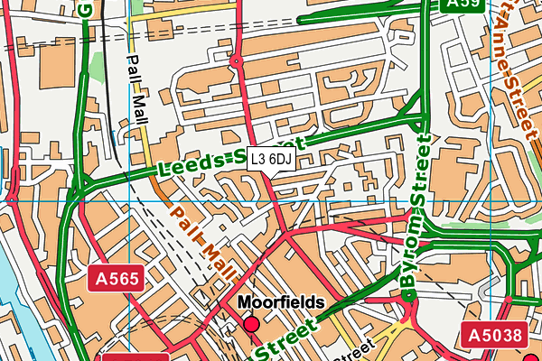 L3 6DJ map - OS VectorMap District (Ordnance Survey) L3 6DJ map - OS VectorMap District (Ordnance Survey)