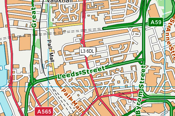 L3 6DL map - OS VectorMap District (Ordnance Survey)