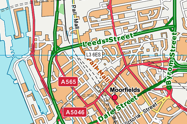 L3 6ES map - OS VectorMap District (Ordnance Survey) L3 6ES map - OS VectorMap District (Ordnance Survey)