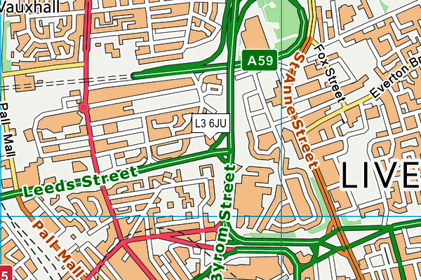 L3 6JU map - OS VectorMap District (Ordnance Survey)