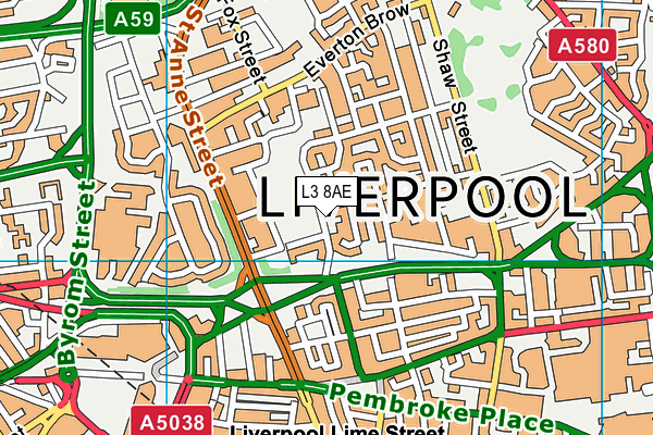 L3 8AE map - OS VectorMap District (Ordnance Survey) L3 8AE map - OS VectorMap District (Ordnance Survey)