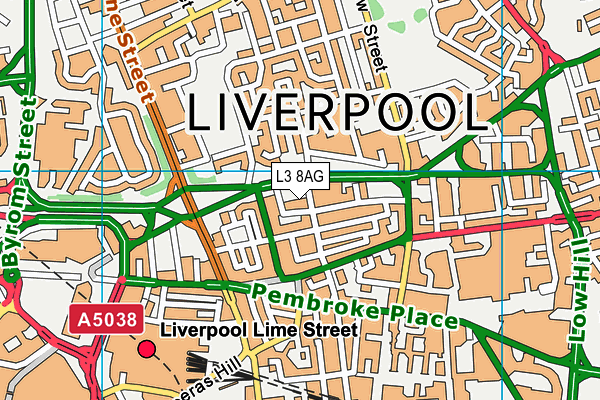 L3 8AG map - OS VectorMap District (Ordnance Survey) L3 8AG map - OS VectorMap District (Ordnance Survey)