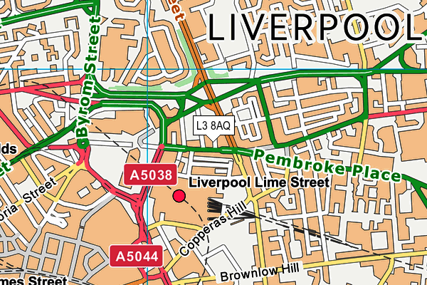 L3 8AQ map - OS VectorMap District (Ordnance Survey) L3 8AQ map - OS VectorMap District (Ordnance Survey)