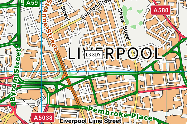 L3 8DY map - OS VectorMap District (Ordnance Survey) L3 8DY map - OS VectorMap District (Ordnance Survey)