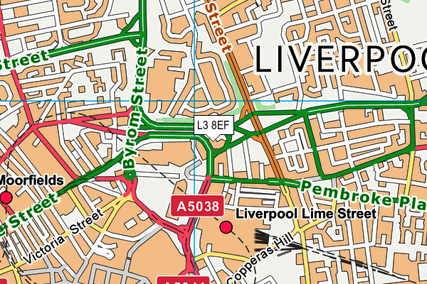 L3 8EF map - OS VectorMap District (Ordnance Survey) L3 8EF map - OS VectorMap District (Ordnance Survey)