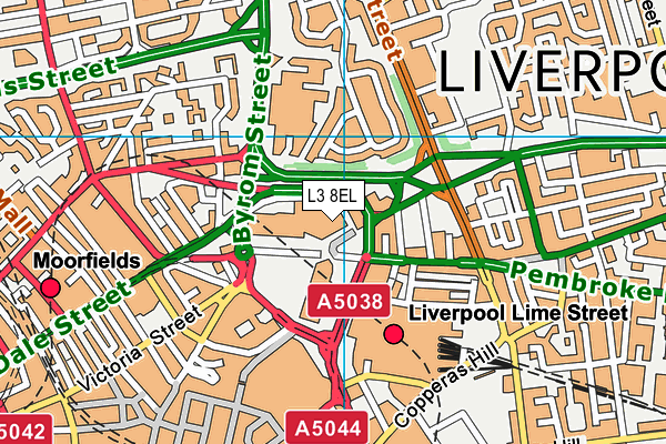 L3 8EL map - OS VectorMap District (Ordnance Survey) L3 8EL map - OS VectorMap District (Ordnance Survey)