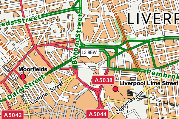 L3 8EW map - OS VectorMap District (Ordnance Survey) L3 8EW map - OS VectorMap District (Ordnance Survey)