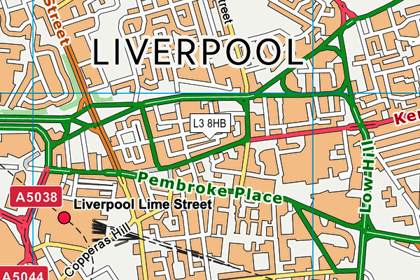 L3 8HB map - OS VectorMap District (Ordnance Survey)