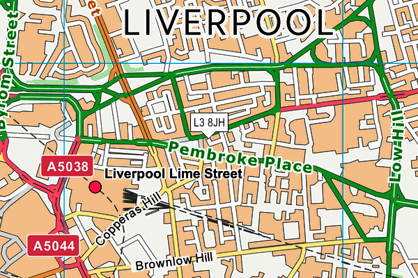 L3 8JH map - OS VectorMap District (Ordnance Survey) L3 8JH map - OS VectorMap District (Ordnance Survey)