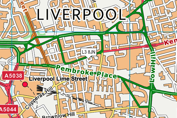 L3 8JN map - OS VectorMap District (Ordnance Survey)